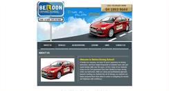 Desktop Screenshot of beldondrivingschool.com.au